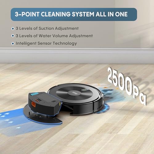 Slim Robot Vacuum and Mop Combo with 120 Mins Runtime Y1726