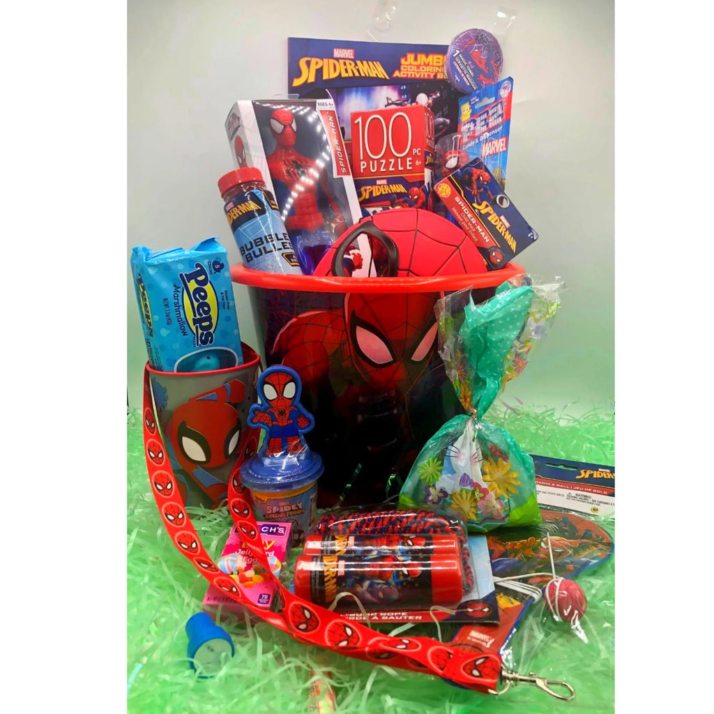 Spiderman Easter Basket Prefilled with Toys W137