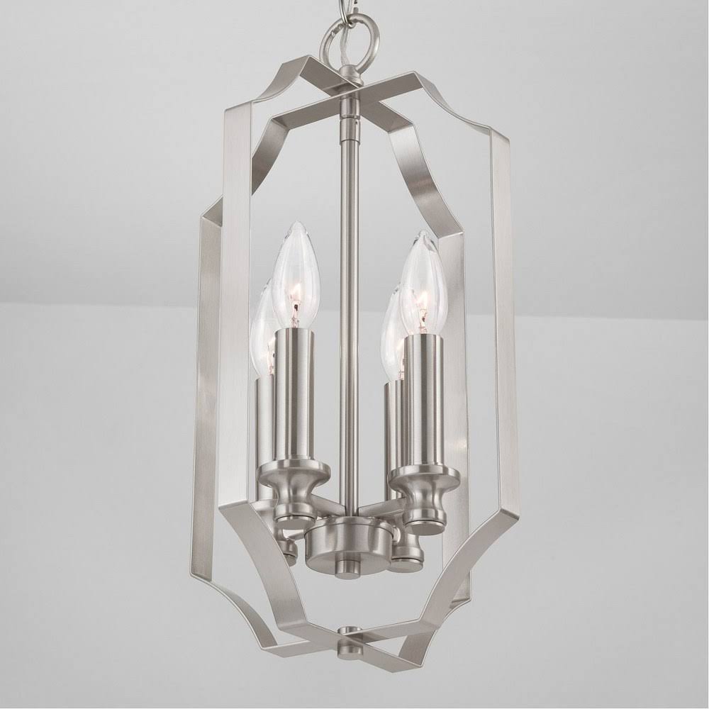 4 Light Brushed Nickel Foyer X640425