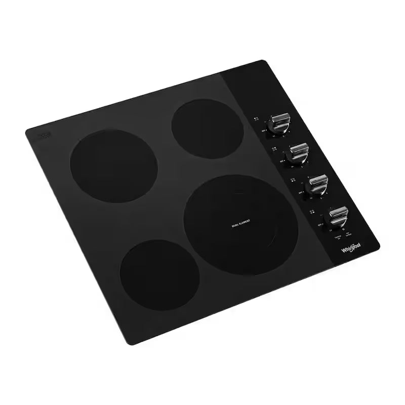 24 in. Black Electric Cooktop with 4 Elements A8104