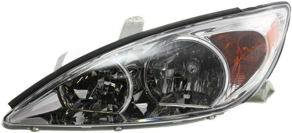 Chrome Headlight Assembly Pair for Toyota Camry 2002-2004 L99044