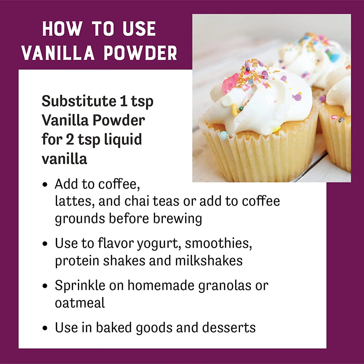 Vanilla Flavor Powder 5 Oz D442976