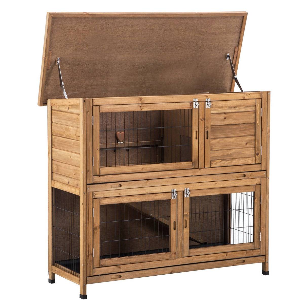 48x22 Wood Chicken Coop Hen House Rabbit Hutch Poultry Cage J48366