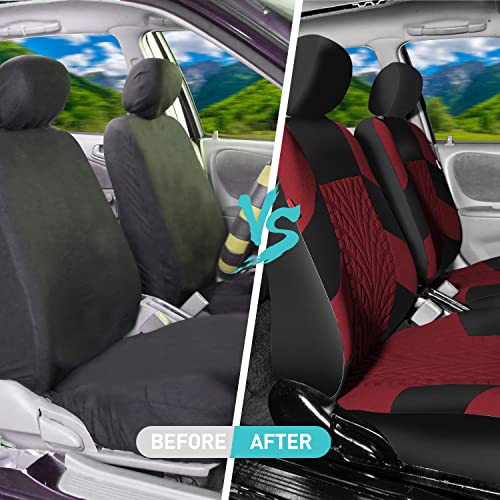 Gray Cloth Full Set Car Seat Covers Z808