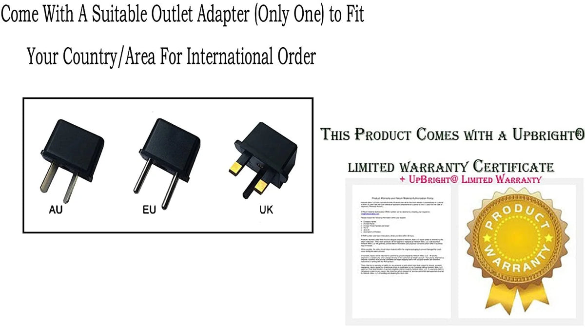 24V AC/DC Adapter Compatible with JBL Bar 3.1 Soundbar Wireless Subwoofer 24VDC 2.7A 65W Power Supply J469607