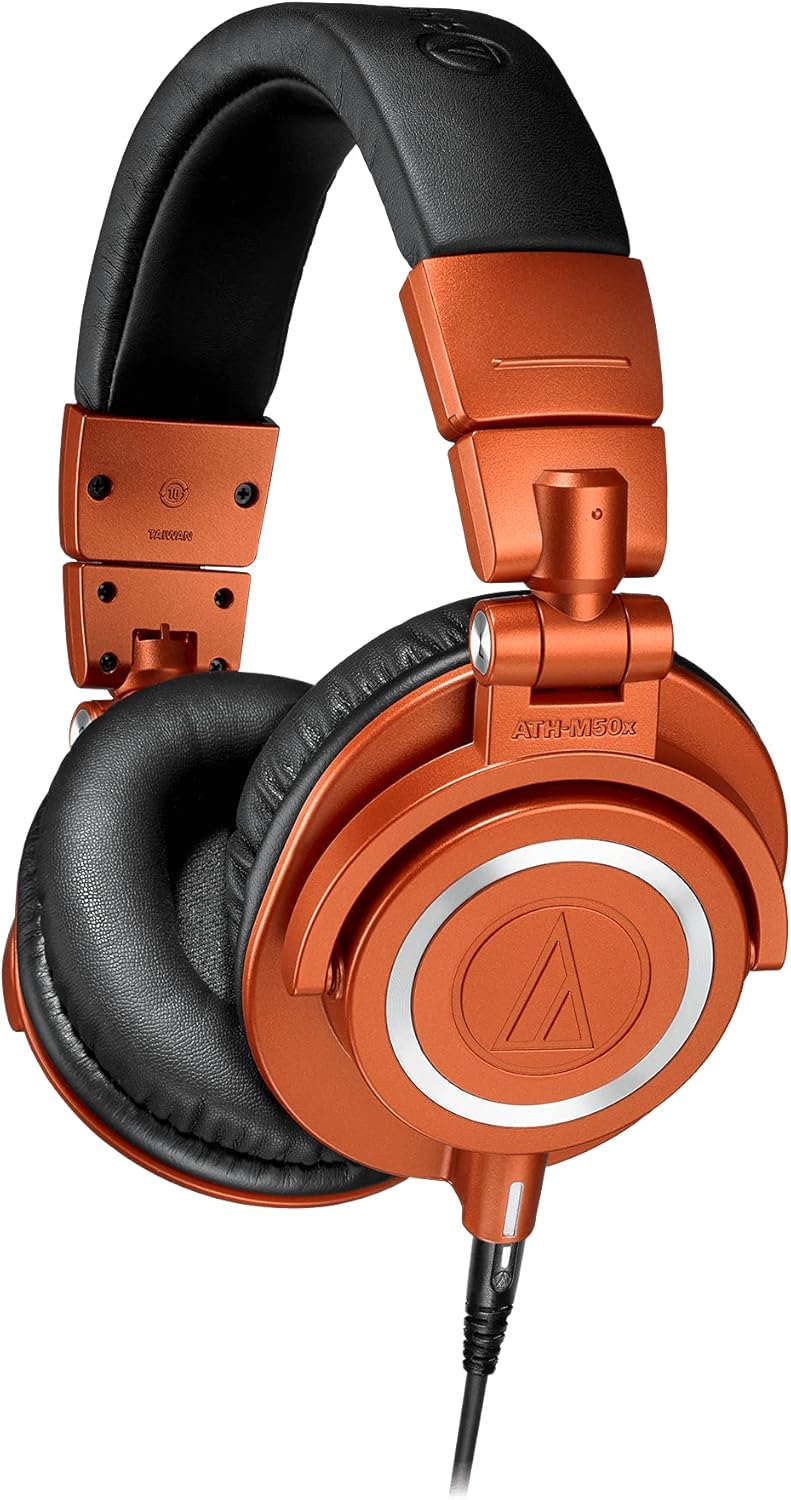 Black Professional Studio Monitor Headphones with Detachable Cable L199435