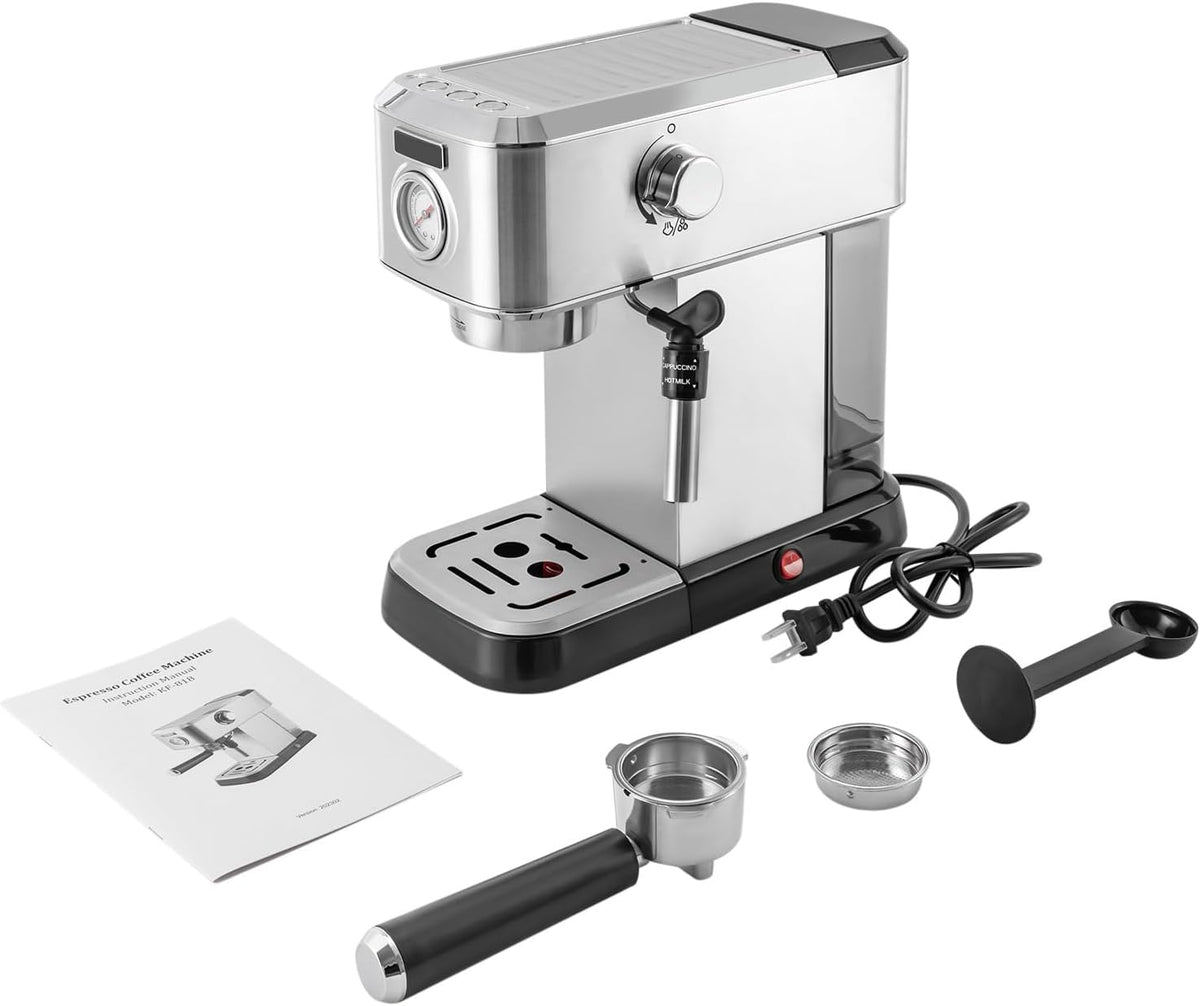 15 Bar Espresso Machine with Milk Frother Steamer G62027