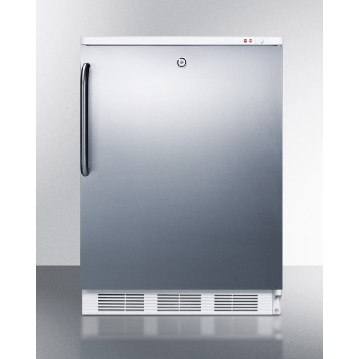 Freestanding Medical All-Freezer with Lock, Stainless Steel Door S923
