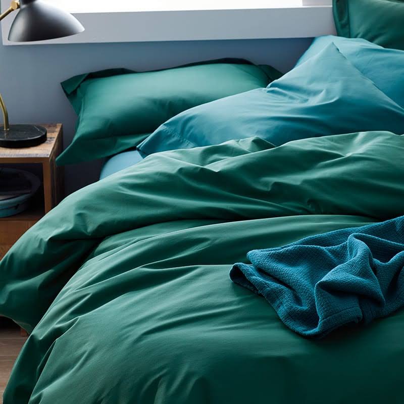 Cotton Solid 300-Thread Count Sateen Full Duvet Cover R12955