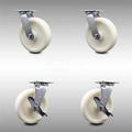 8” SS Nylon Caster with Top Lock Brakes N886