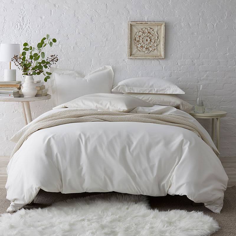 Cotton Solid 300-Thread Count Sateen Full Duvet Cover R12955
