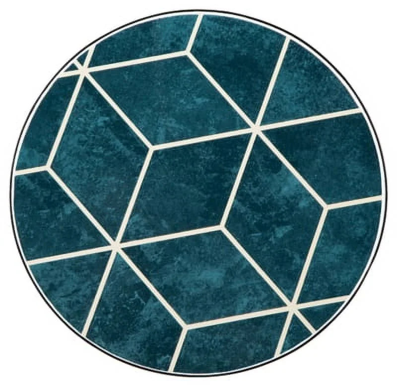 Teal Accent Table Set of 2 Q918