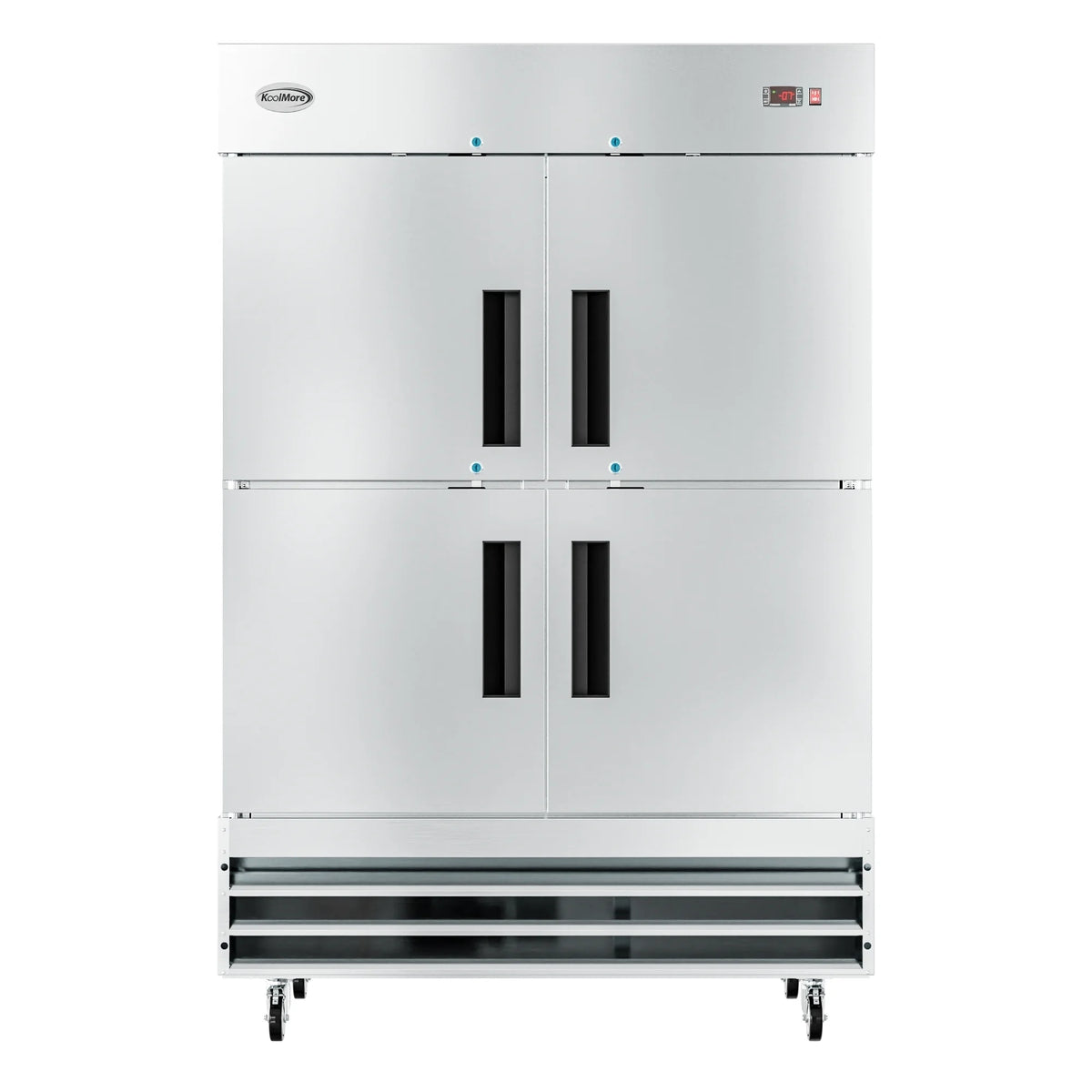 54 in. Commercial Stainless Steel Solid Half Door Reach-In Freezer, 47 cu. ft. M976