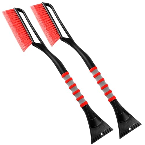 2 Pack 27" Snow Brush and Ice Scrapers A348