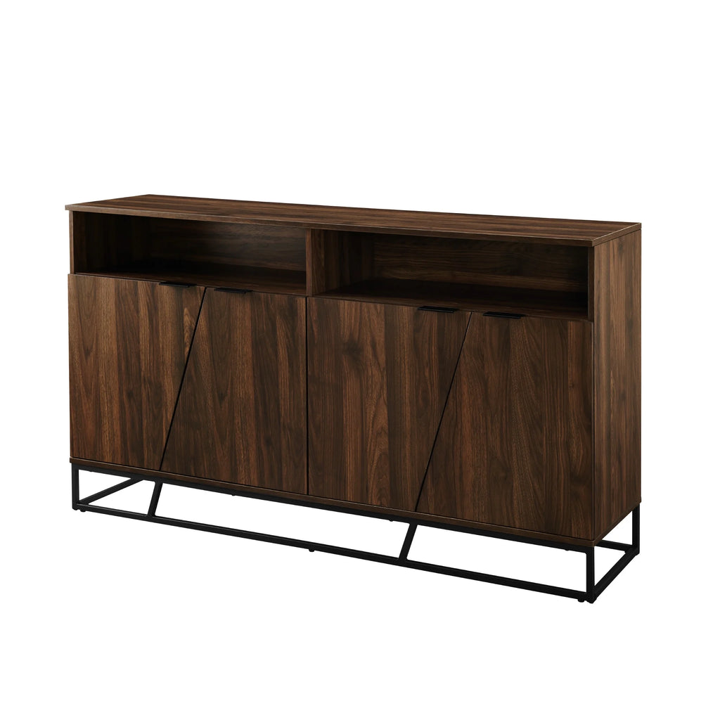 Dark Walnut Angled Door Sideboard M2783