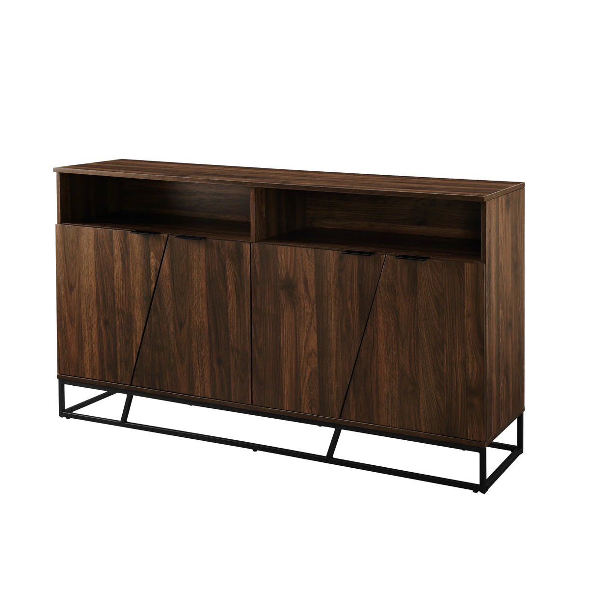 Dark Walnut Angled Door Sideboard M2783