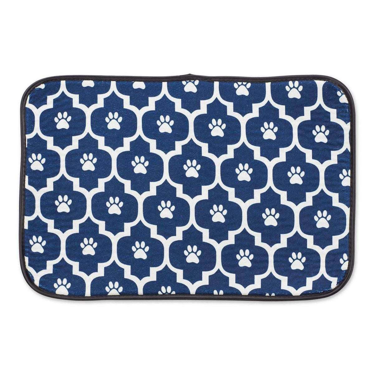 Off White Lattice Paw Pet Mat O920