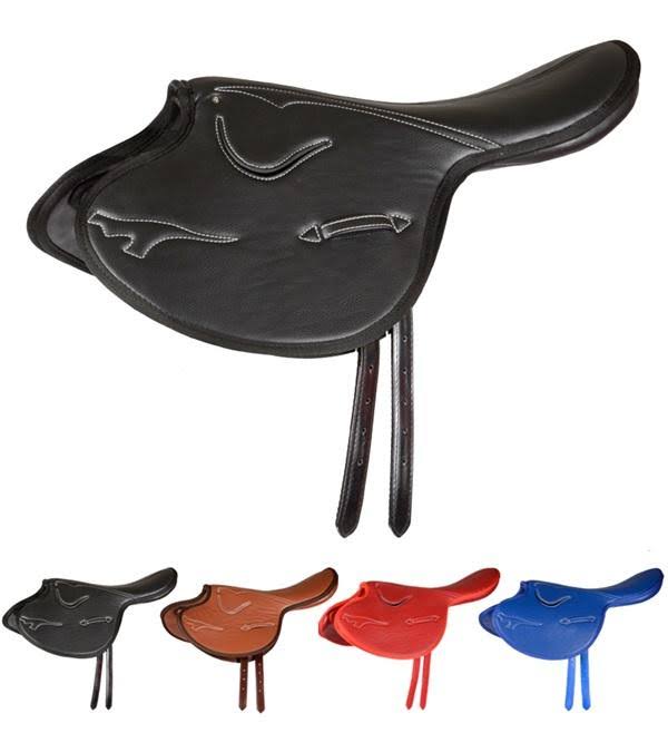 Black Leather Jockey Saddle H904