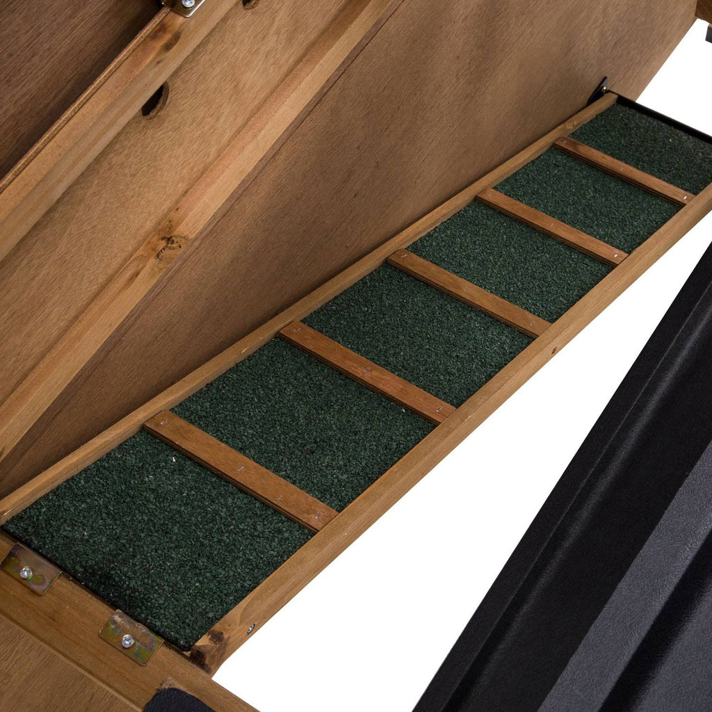 48x22 Wood Chicken Coop Hen House Rabbit Hutch Poultry Cage J48366