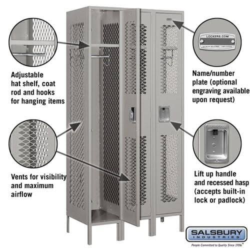 Gray Metal Locker D59665