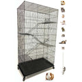 55 Extra Large Rolling Stand Cage for Ferret Chinchilla Sugar Glider Rats N204