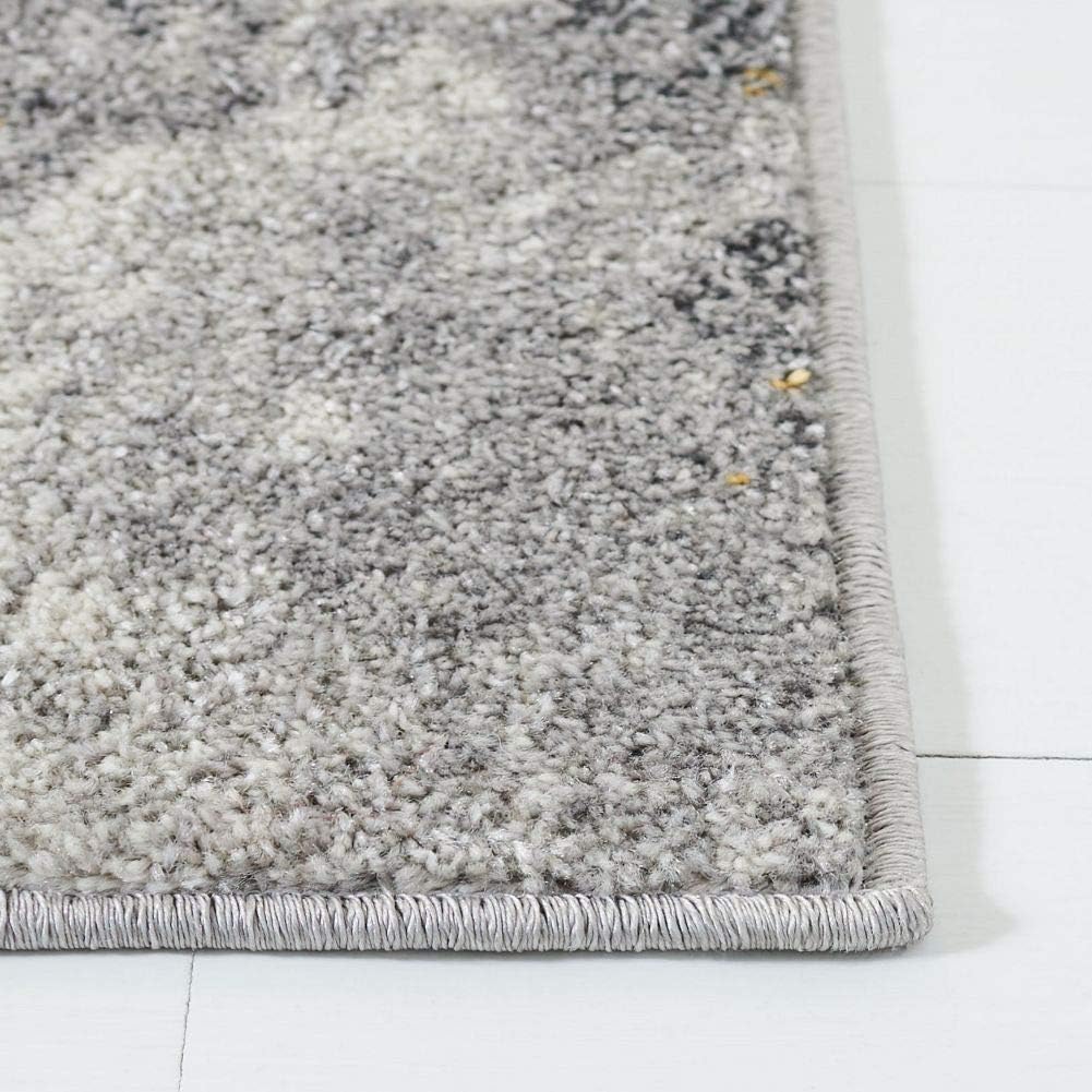 Grey & Yellow Area Rug M3992