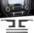 Carbon Fiber Center Console Gear Shift Frame Cover Trim Stickers 4Pcs D5261