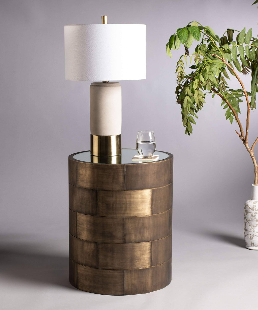 Brass Round Side Table M821