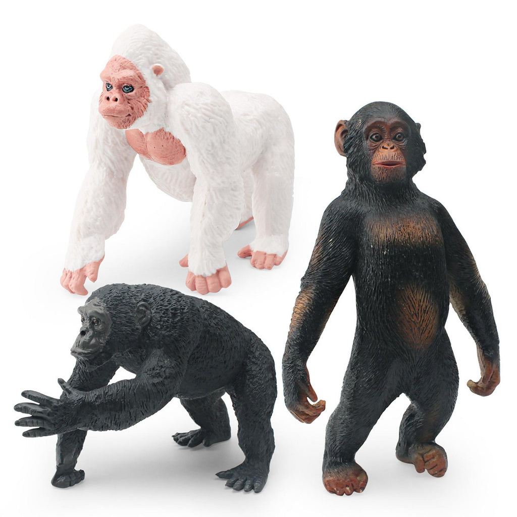 White Gorilla Action Figure Toy Statue O13845