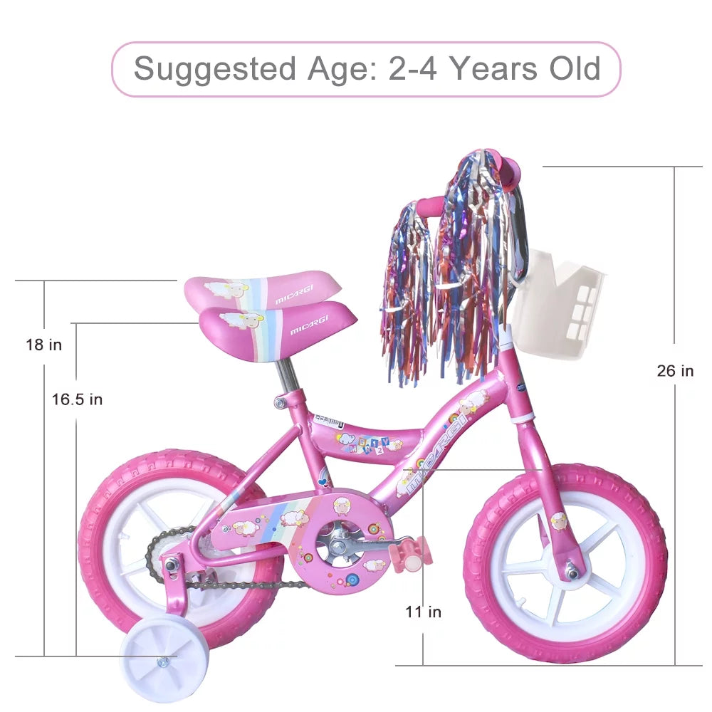 12 Kid's Beginner Bicycle Foam Tire Red F2832
