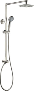 3-Setting Handheld Shower Combo with Slide Bar, 8 Shower Head, 2.5 GPM Brushed Nickel W4885