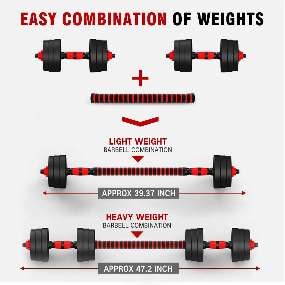 66 LBS Adjustable Dumbbell Set Y90198