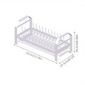 White Plate Drain Storage Rack B8658