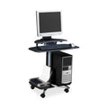 Mobile Wood Computer Cart R65325