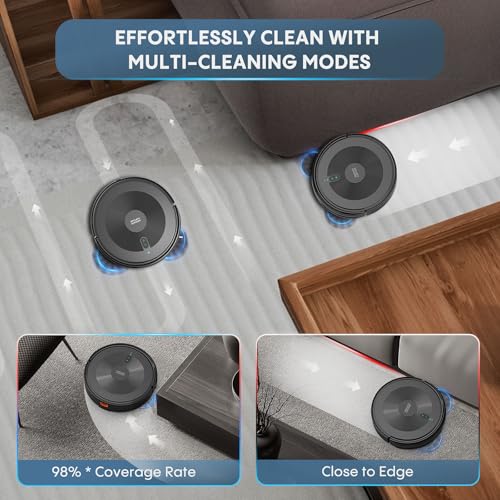 Slim Robot Vacuum and Mop Combo with 120 Mins Runtime Y1726