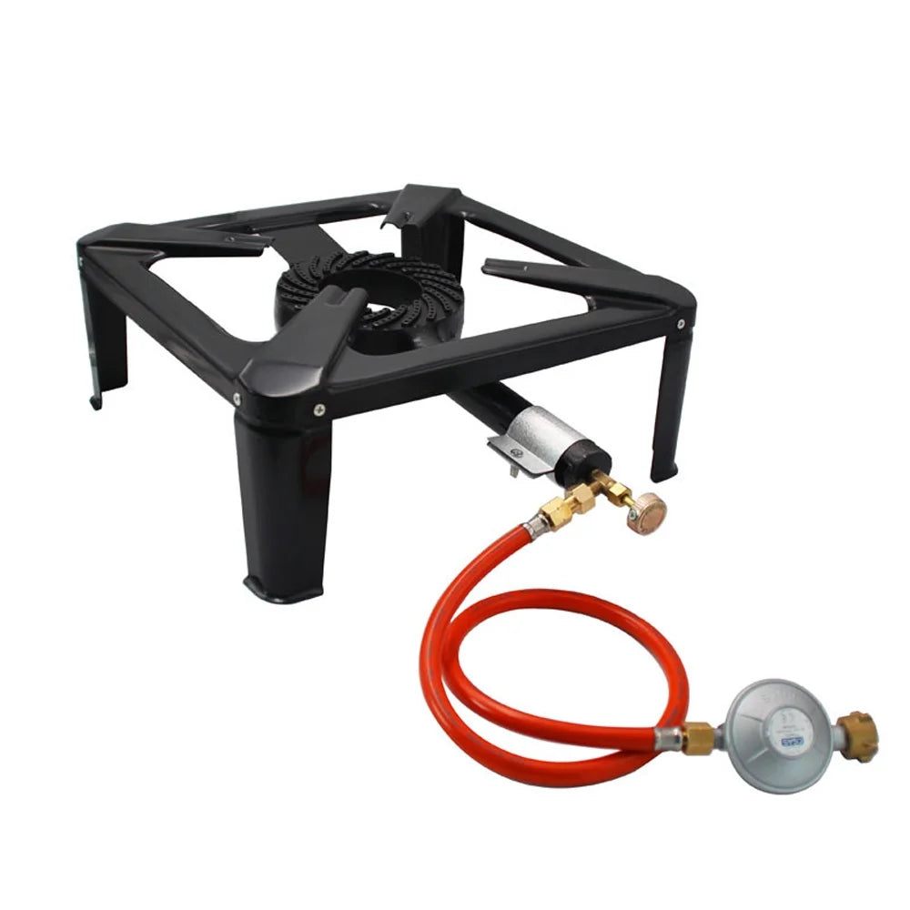 Cast Iron Camping Stove Portable Gas Stove Propane Stove Compact Cooktop U7874