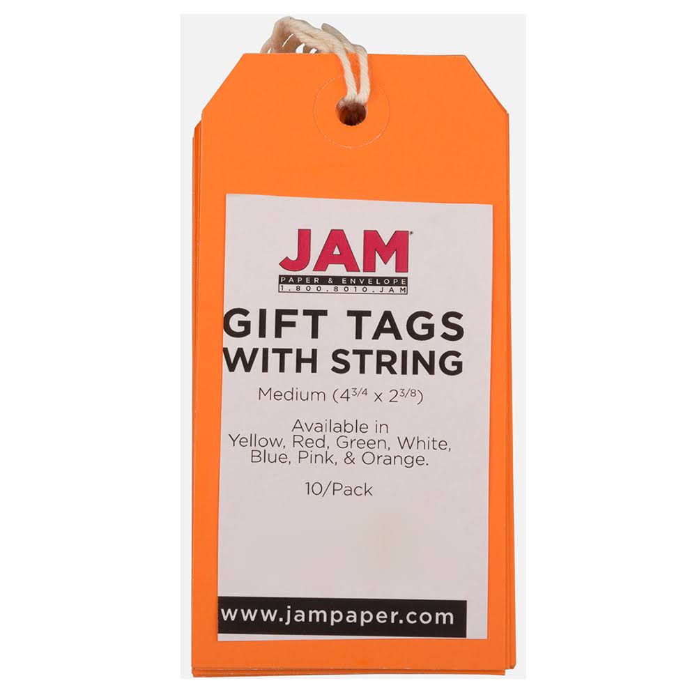 Orange 1000/Carton Gift Tags with String O955398