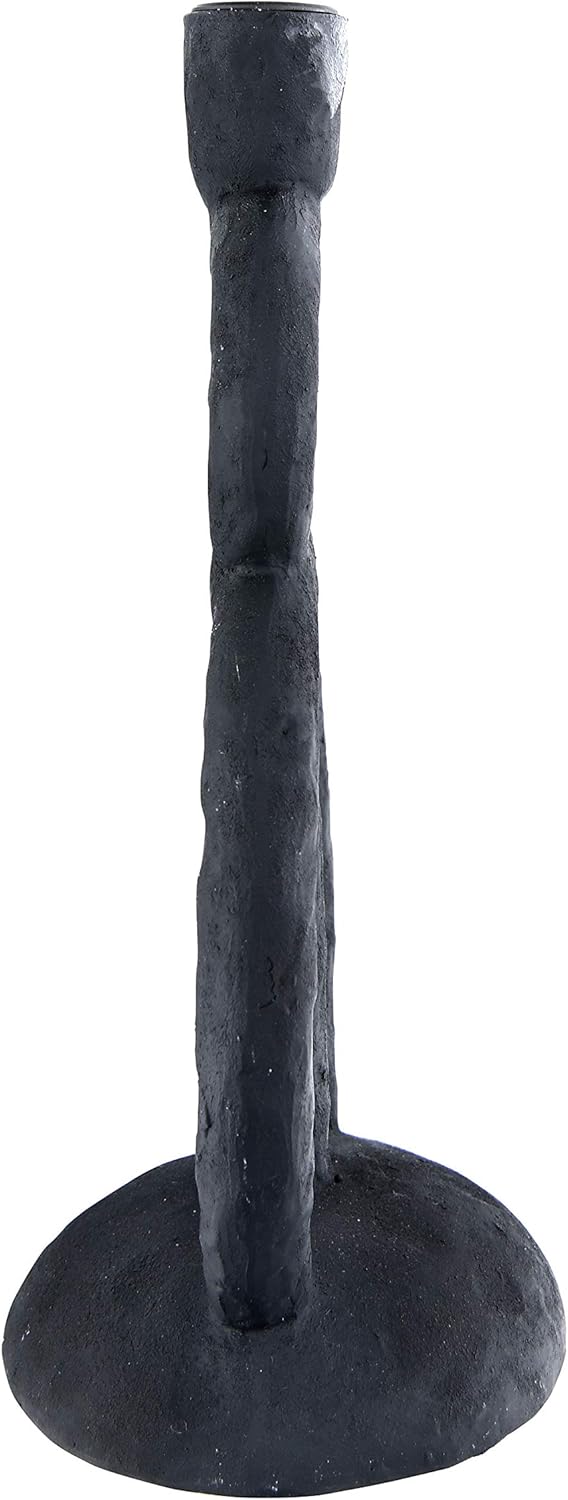 Black Resin Candleholder F137226