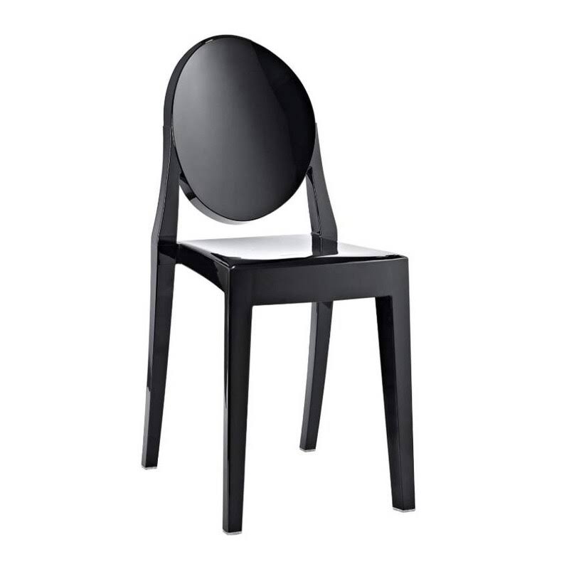 Polycarbonate Armless Chair Set of 2 S8616