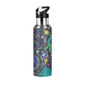 Stainless Steel Insulated Thermos Vacuum Flask Water Bottle with Straw Lid Q505