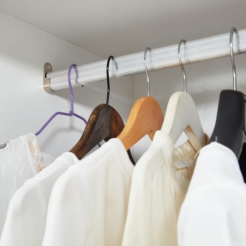 White Wood Storage Closet with Doors and Hanging Rod Y545287