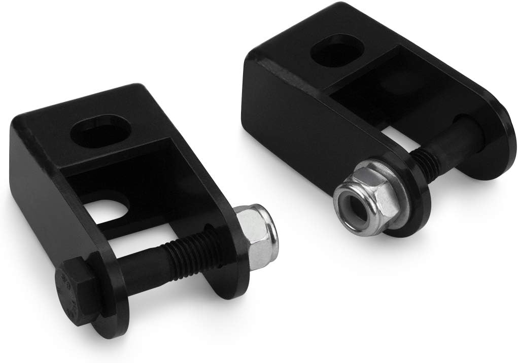 Front 2" Rear Leveling Lift Kit Adjustable Torsion Keys + Rear Blocks + U-bolts + Shock Extenders Fits 2011-2019 Chevy Silverado GMC Sierra 2500HD 3500HD 4WD L246