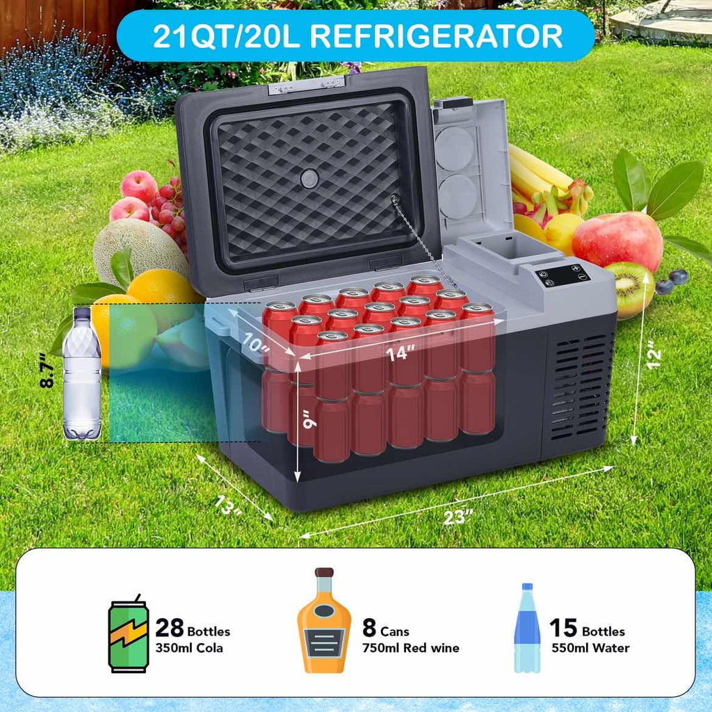 12 Volt 21 Quart Car Refrigerator Electric Cooler X801