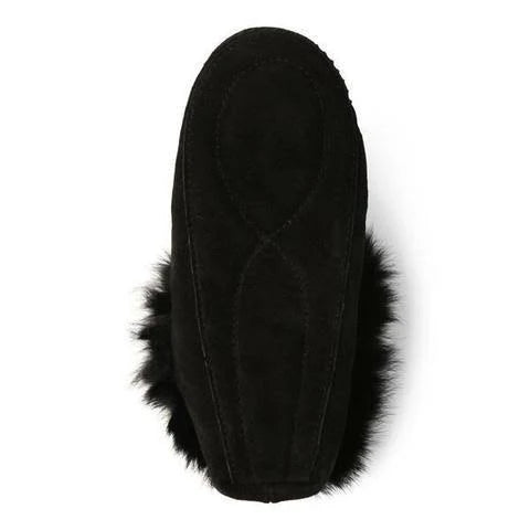 Black Suede Moccasins M15798