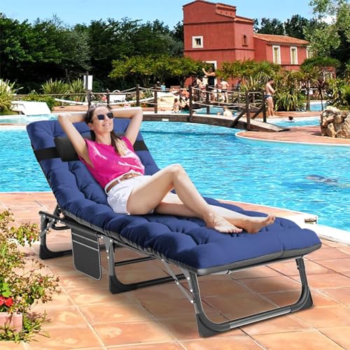 2 Pack Heavy Duty Folding Camping Cot with Mattress and Carry Bag X5302
