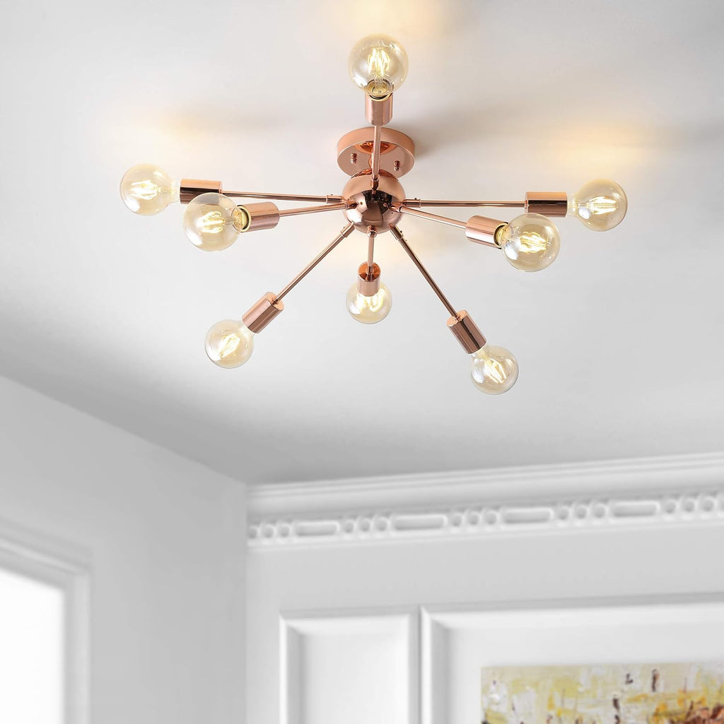 Copper Metal LED Flush-Mount Light X70694