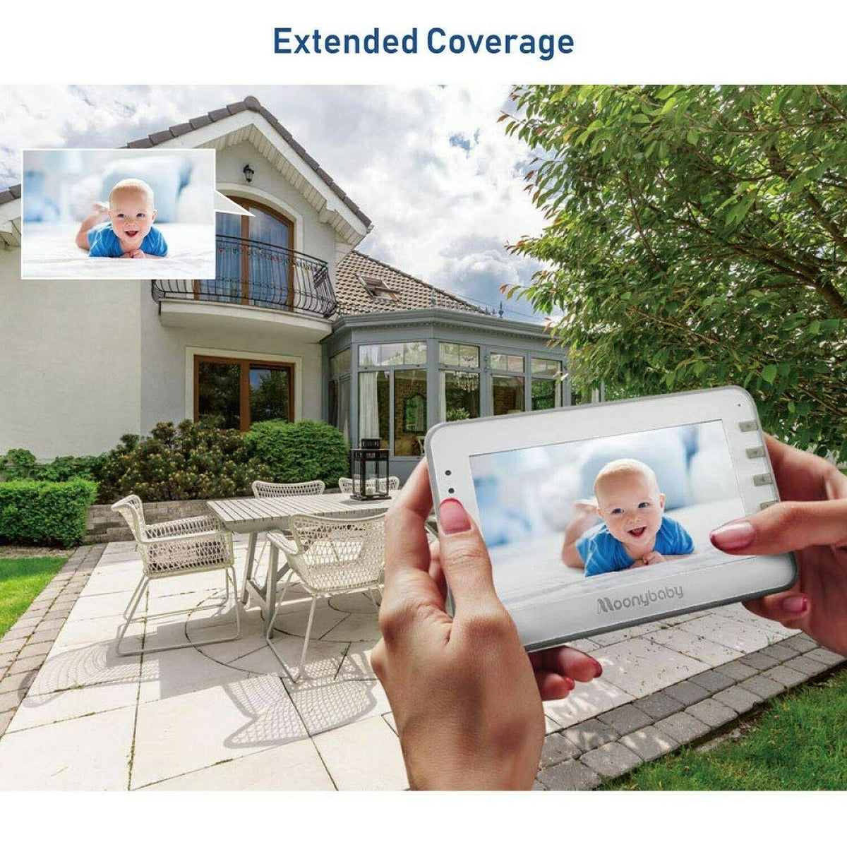 4.3 Inches LCD Video Baby Monitor with 2 Portable Cameras Z778316