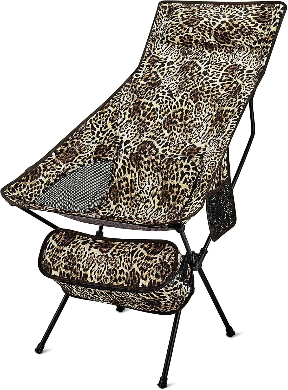 Lightweight Portable High Back Camping Chair with Headrest & Pocket G68516