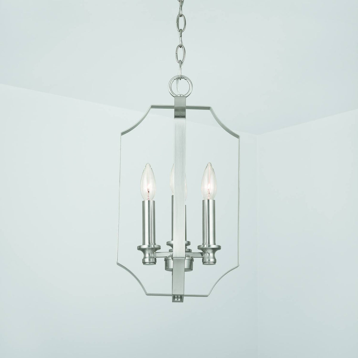 4 Light Brushed Nickel Foyer X640425