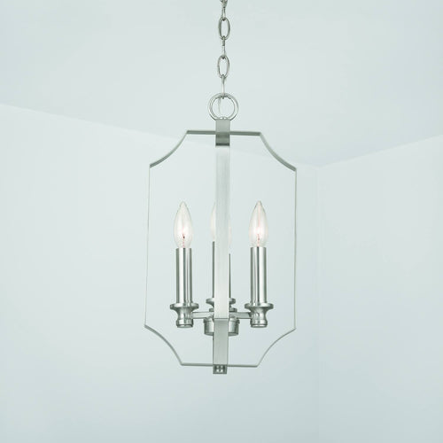 4 Light Brushed Nickel Foyer X640425